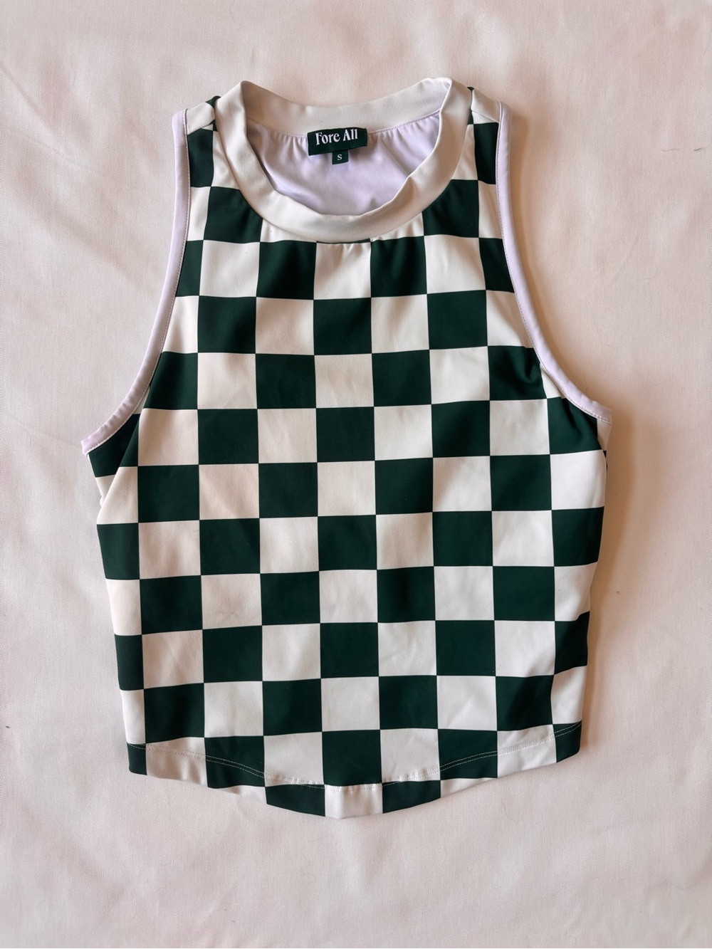 Fore All Black & White Checkerboard Tank